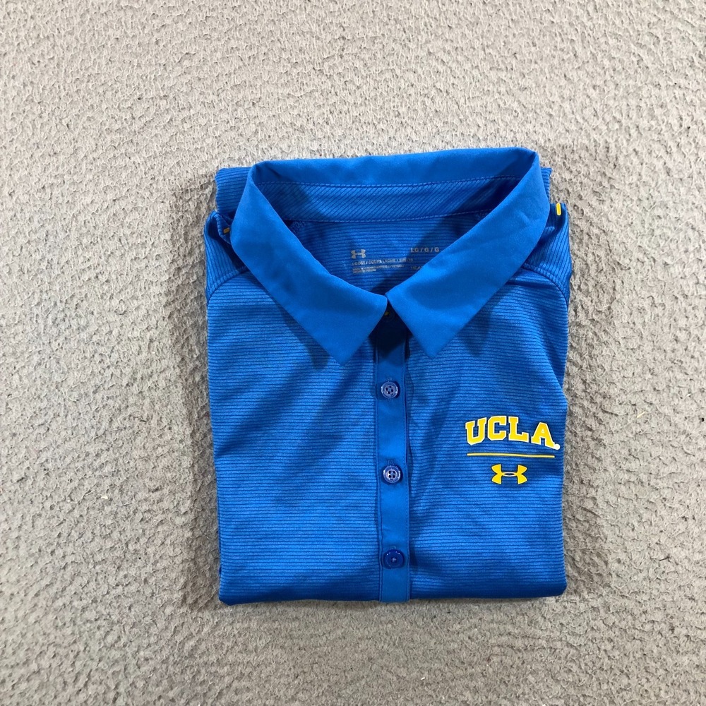 UCLA shirt womens L blue college logo under armour polo shirt - Picture 16 of 16